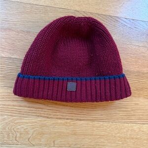Boy 12-24 mo Janie & Jack Burgundy Winter Hat